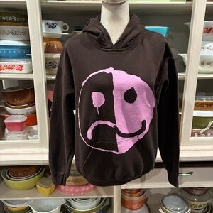 Fall Out Boy Smiley So Much For (Tour) Dust 2023 Brown Hoodie - Size Medium